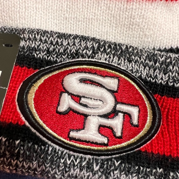 San Francisco 49ers New Era knit pom hat beanie NEW tags Authentic On Field main image 6